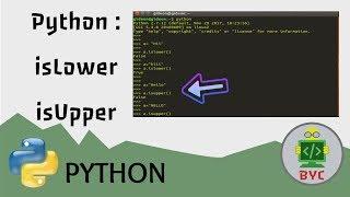 Python isLower  isUpper