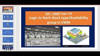 SAP EWM- Topic 29: Logic to fetch Stock type /Availability group in EWM