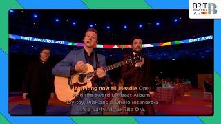 Jack Whitehall performs a BRITs sea shanty with Nathan Evans & The Wellermen | The BRIT Awards 2021