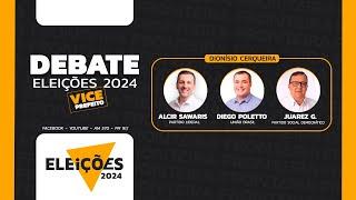 Debate Eleições 2024 - Candidatos a vice- prefeito de Dionísio Cerqueira