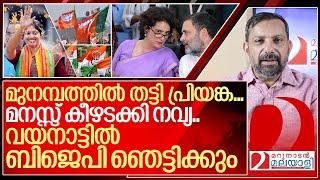 മുനമ്പത്തിൽ തട്ടിവീണ് പ്രിയങ്ക.. മനസ്സ് കീഴടക്കി നവ്യ.. I About Wayanad By Election 2024