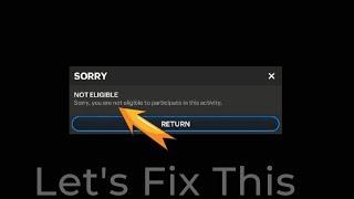 How to fix not eligible problem in fc mobile beta