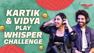 Kartik Aaryan & Vidya Balan play Whisper Challenge  | Bhool Bhulaiyaa 3 | Gaurav | Mirchi Plus