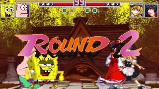 MUGEN : Touhou Thrashing - SpongeBob & Patrick vs Reimu & Marisa