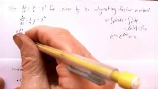 Solving an ODE With an Integrating Factor 2