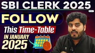 Time-table for January 2025 | SBI Clerk 2025 | Vishal Sir