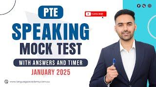 PTE Speaking Mock Test with Answers | January 2025 | LA Language academy PTE NAATI IELTS