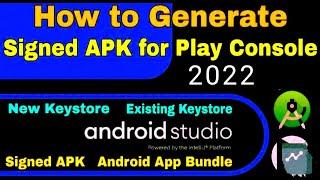 How To Generate Signed Apk or.aab Bundle in Android Studio 2022 #Androidstudio #genratesignedapk