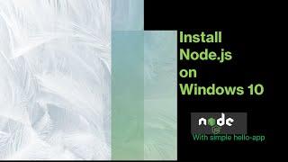 *2022* How to Install Node.js on Windows 10