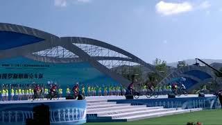 Minsk Cycling Club at the opening ceremony of Tour of Qinghai lake 2018