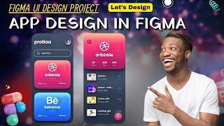 Mobile App Design using Figma | Figma Responsive Design Tutorial | Figma Project | App UI UX Figma