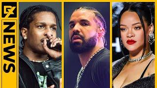 A$AP Rocky Fires Back At Drake On Kid Cudi 'INSANO' Album After Rihanna Diss