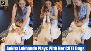 Ankita Lokhande Plays With Her CUTE Dogs, Gives Them Relaxing Massage