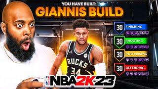 OFFICIAL NBA 2K23 GIANNIS ANTETOKOUNMPO BUILD! BEST INTERIOR FINISHER CREATION..  NBA 2K23 My Career