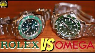 Omega Seamaster Pro vs Rolex Submariner Hulk | Who makes the better green watch?