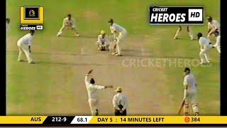 Australia 46/7.. INDIA NEEDED 1 WICKET WITH 14 MINUTES LEFT IN THE TEST MATCH