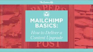 MailChimp Basics How To Deliver A Content Upgrade