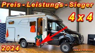 Mercedes SPRINTER 4x4 CAMPEROffroad LUXUS zum SCHNÄPPCHENPREISHymer ML-T 2024 Wohnmobil