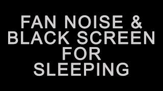 Fan Sound Black Screen | White Noise for Deep Sleep, Study, and Relaxation