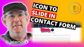 Divi Theme Icon To Slide In Contact Form On Hover 