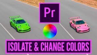 How to CHANGE COLORS in PREMIERE PRO CC