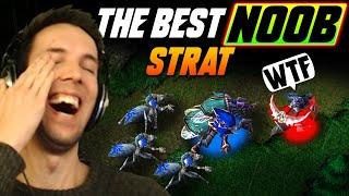 This is the best NOOB STRAT! - CryptLord mass Fiends - WC3 - Grubby