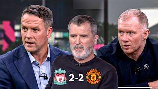 Liverpool vs Man United 2-2  Scholes, Keane and Owen Analysis | Amorim stops Arne Slot