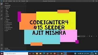 #15 Seeds in Codeigniter 4 in Hindi | #Seeder | How to use Seeder in Codeigniter 4