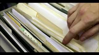 How do small businesses organize their file cabinets?