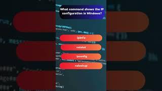 Command to Show IP Configuration in Windows #computerbasics