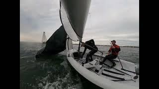 Wind does a 180 degree shift halfway through the race!!!