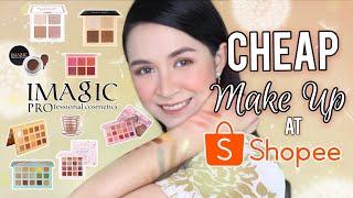 CHEAP MAKEUP & EYESHADOW PALETTES at SHOPEE (SOBRANG GANDA!) | IMAGIC Haul | Karen Bryant | Vlog 26