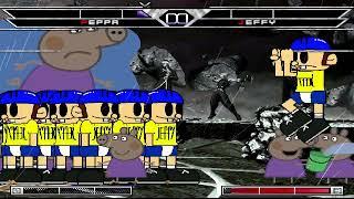 KOF MUGEN Peppa pig, kai-lan, Brobee  vs SpongeBob, jeffy, mr krabs