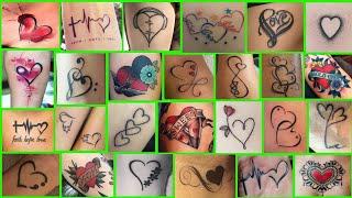 very popular heart  tattoo ideas। love tattoo ideas on hand। valentine day special। small heart 