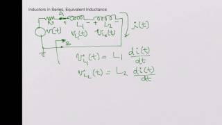 Inductors in Series, Equivalent Inductance