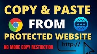 How to copy text from protected website in 2 Minutes (Right click disabled solved)