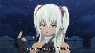 Insert your fingers into that hole  - isekai maou to shoukan #anime #funnymoments