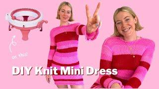 How to Make a MINI DRESS with the Sentro Knitting Machine! | Sentro Knitting Machine Tutorial