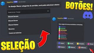 COMO CRIAR BOTÕES E MENU DE SELEÇÃO PARA CARGOS  NA SAPPHIRE! - Discord