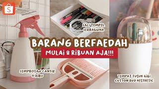 shopee haul barang berfaedah murah  | sapu mini, organizer, alat lipat baju, etc | indonesia