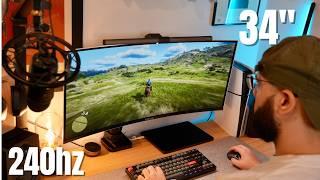 Swapping from 4k to Ultrawide! - Corsair Xeneon 34WQHD Review (240hz OLED)