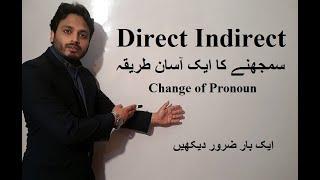 Direct/Indirect- Change of Pronoun- Narration- By Syed Ali Raza Kazmi