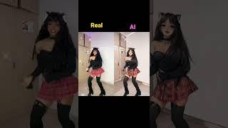 Real Vs Ai️ This turned out so coolYouTube Exclusive️ #princesssachiko #sachi_hime96