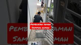 Pembuatan Taman Samping Rumah #shorts