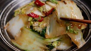 Napa cabbage recipe :: Stir fry napa cabbage looks simple but has a very good taste