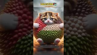 KUCING DURIAN PALESTINA YANG MALANG #shorts #ai #kucing