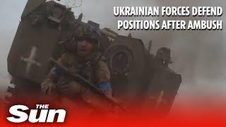 Ukrainian forces prevail after intense enemy tank ambush