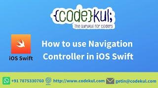 How to use Navigation Controller in iOS Swift