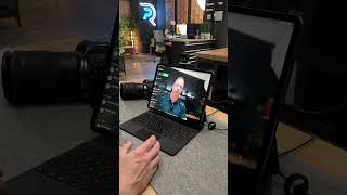 iPad Pro works with 4K external webcam now!! 