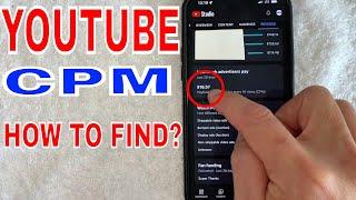  How To Find Your Youtube Channel CPM Cost Per Mile 